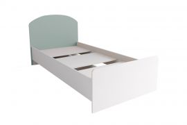 ЛАВИС КРД 900.1 Кровать 900 (белый/зеленый софт/ручка черная) | подробнее ЛАВИС КРД 900.1 Кровать 900 (белый/зеленый софт/ручка черная) | фото